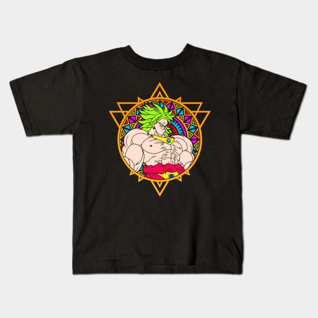 Esoteric Broly Kids T-Shirt by Meca-artwork